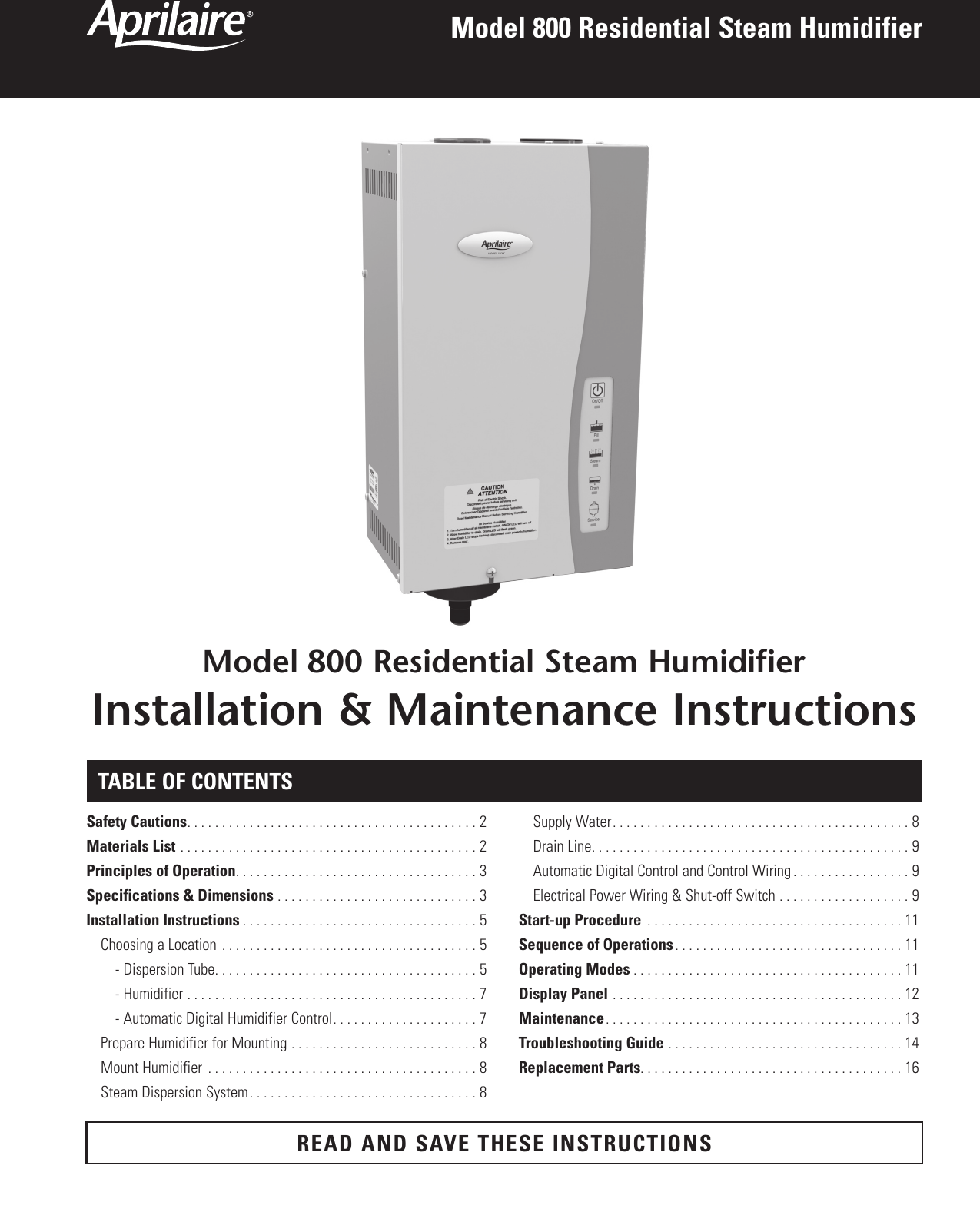 Aprilaire Installation Manual Pdf