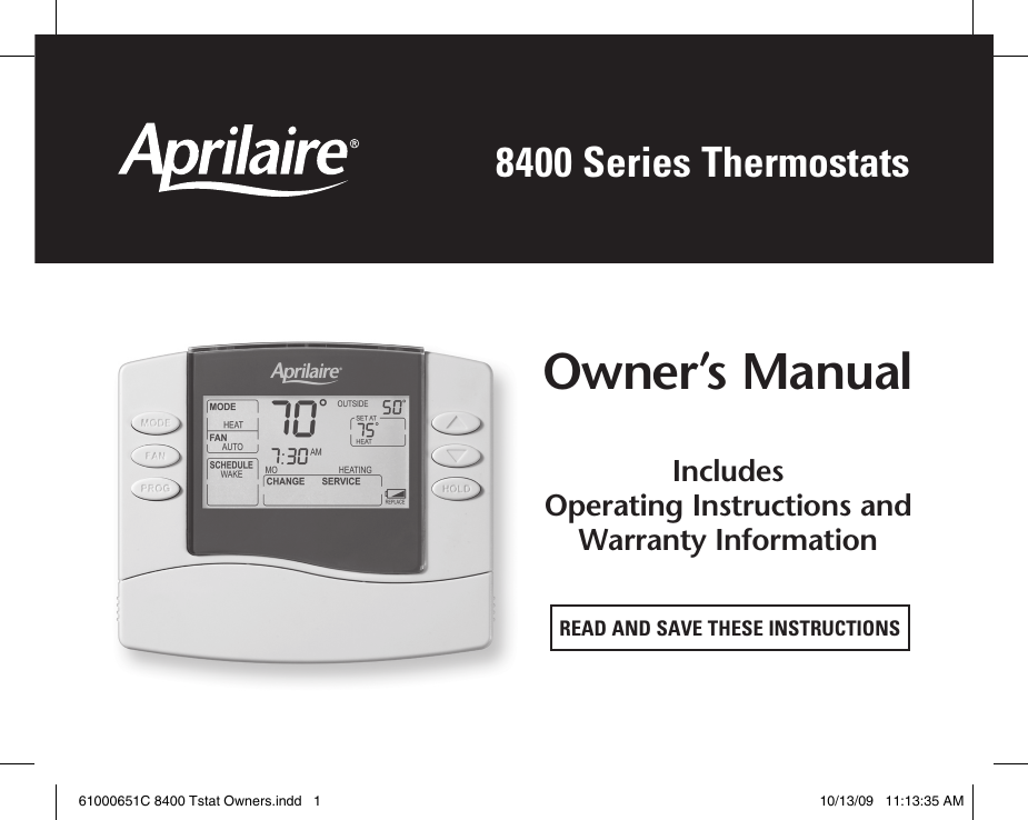 Aprilaire Installation Manual Pdf