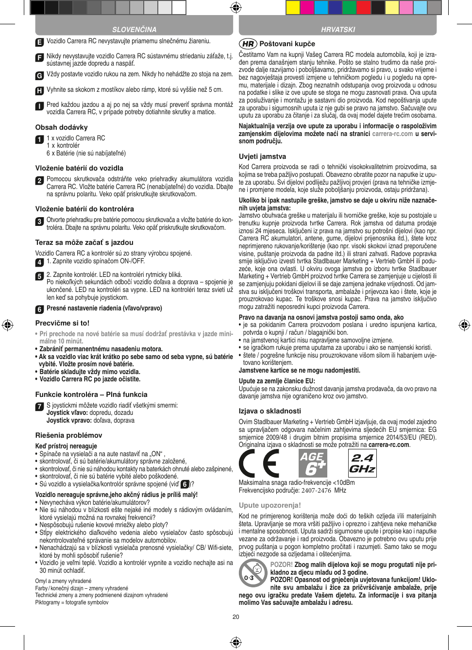 Carrera Toys Remote Control Toy Transmitter GHz User Manual