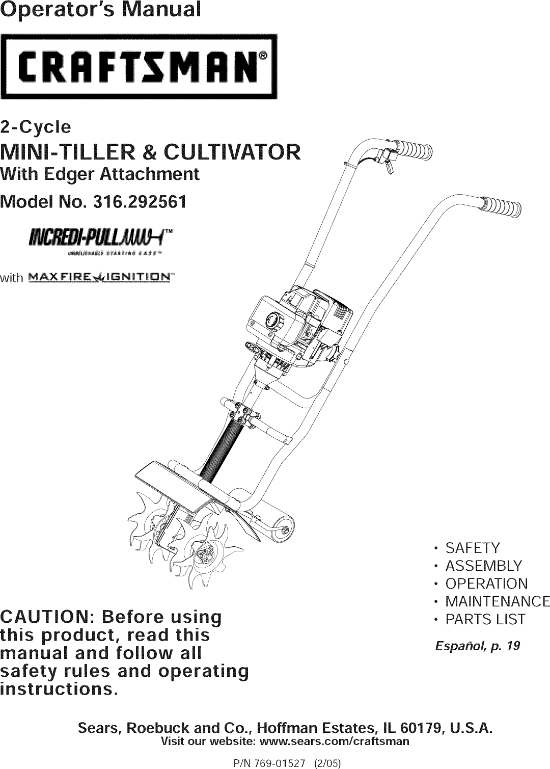 Craftsman User Manual Cultivator Manuals And Guides L