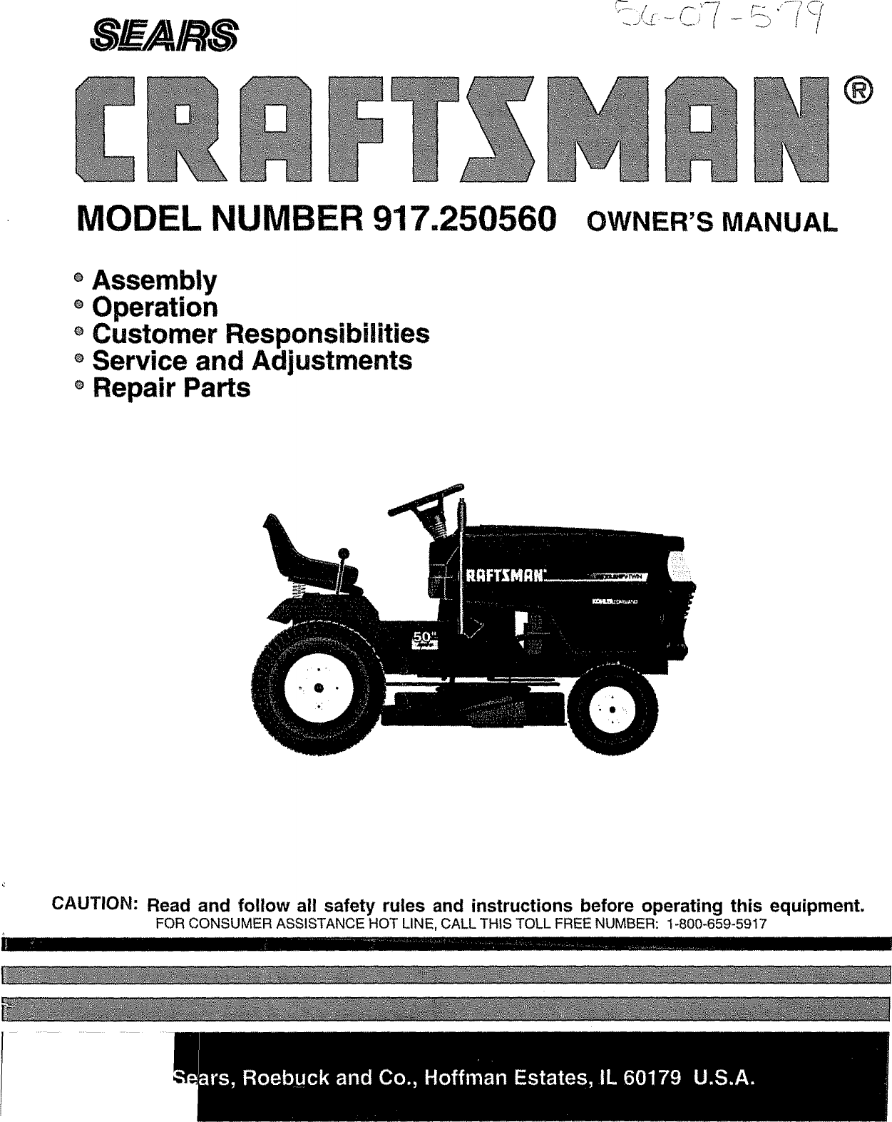 Craftsman User Manual Lawn Tractor Manuals And Guides L