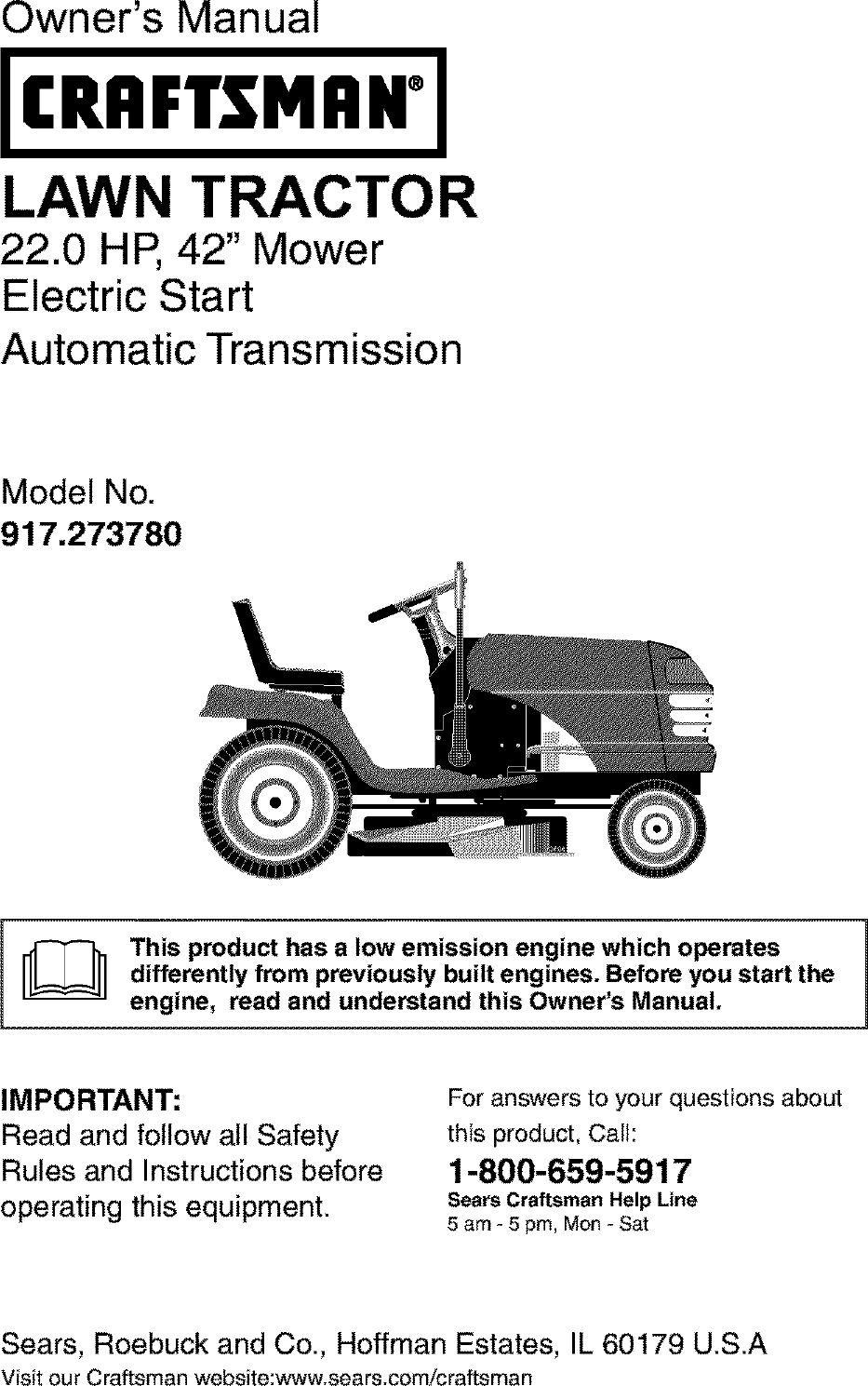 Craftsman User Manual Lawn Tractor Manuals And Guides L