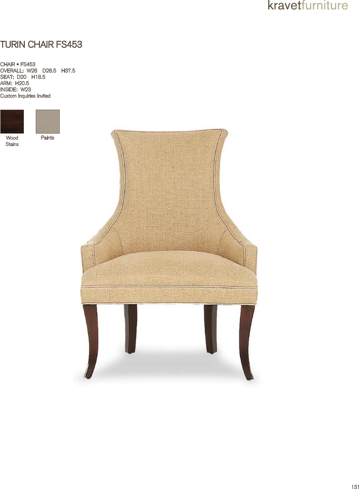 Kravet Turin Chair Tearsheet