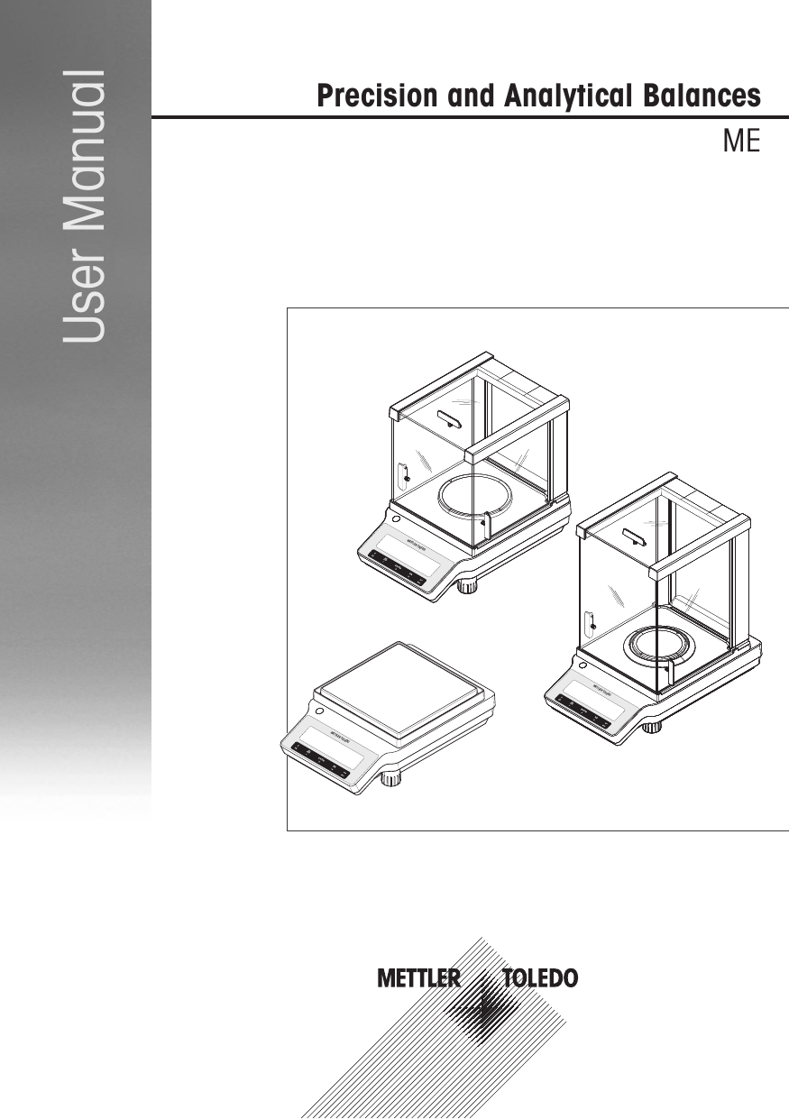Precision And Analytical Balances Mettler Toledo Balance Me E Manual
