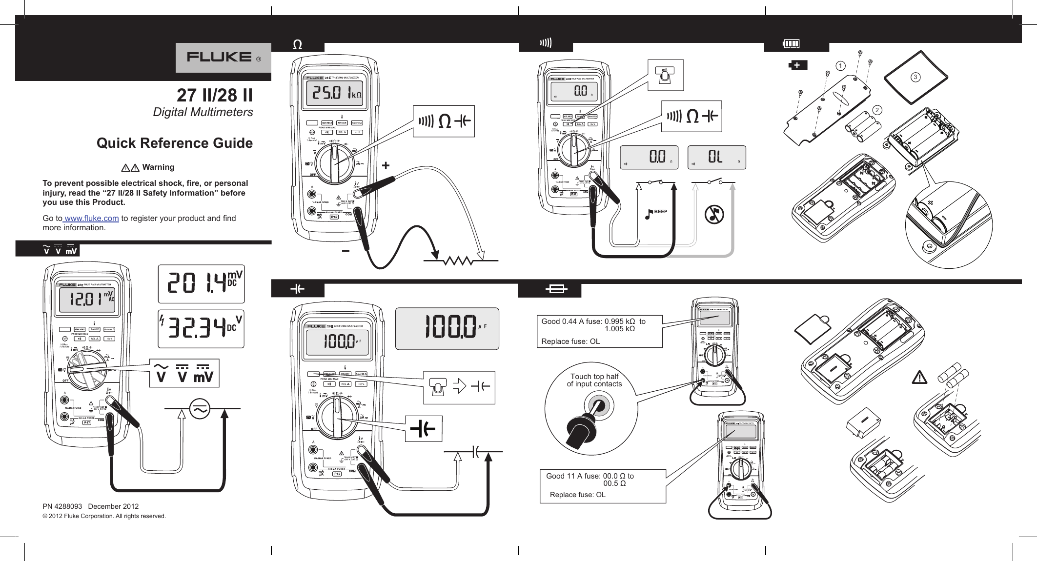 Fluke Ii Users Manual