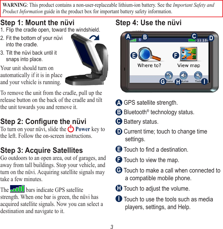 Graco Nuvi Users Manual