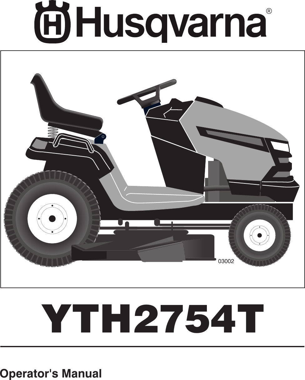 Husqvarna Yth T Users Manual Om Yth T