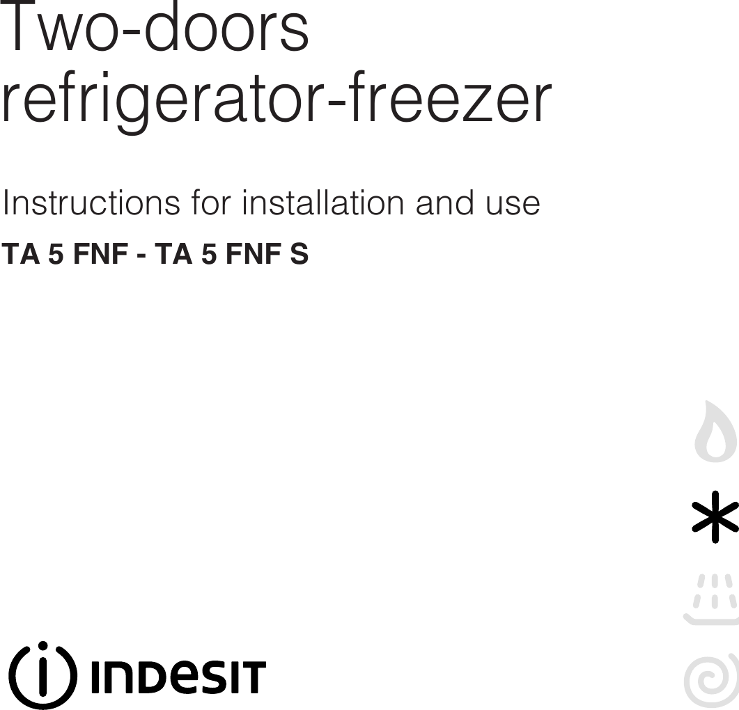 Indesit Ta 5 Fnf Users Manual 41284cop