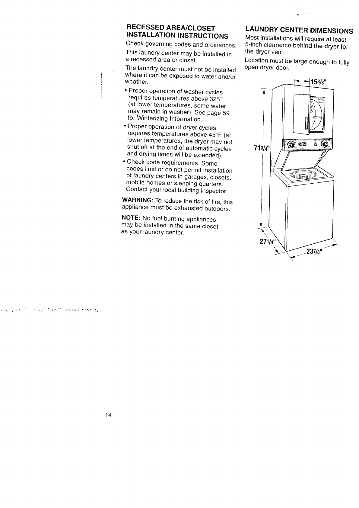 Kenmore Stackable Washer Dryer Repair Manual