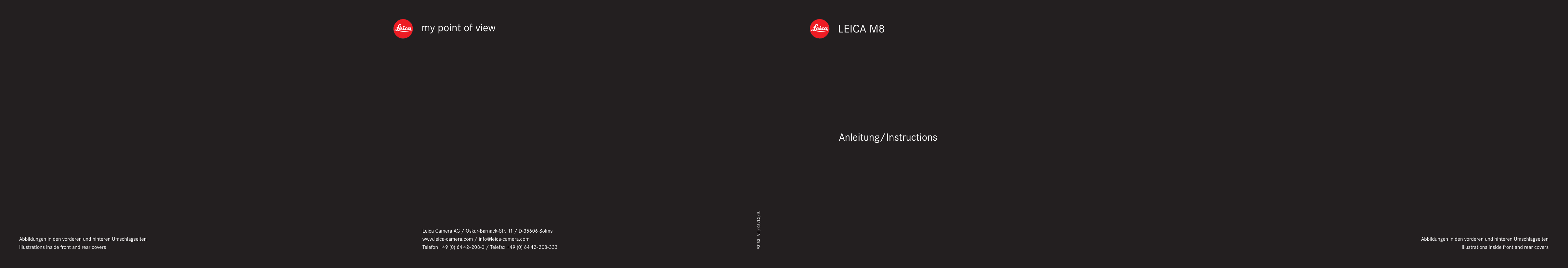 Leica M Instruction Manual Englisch