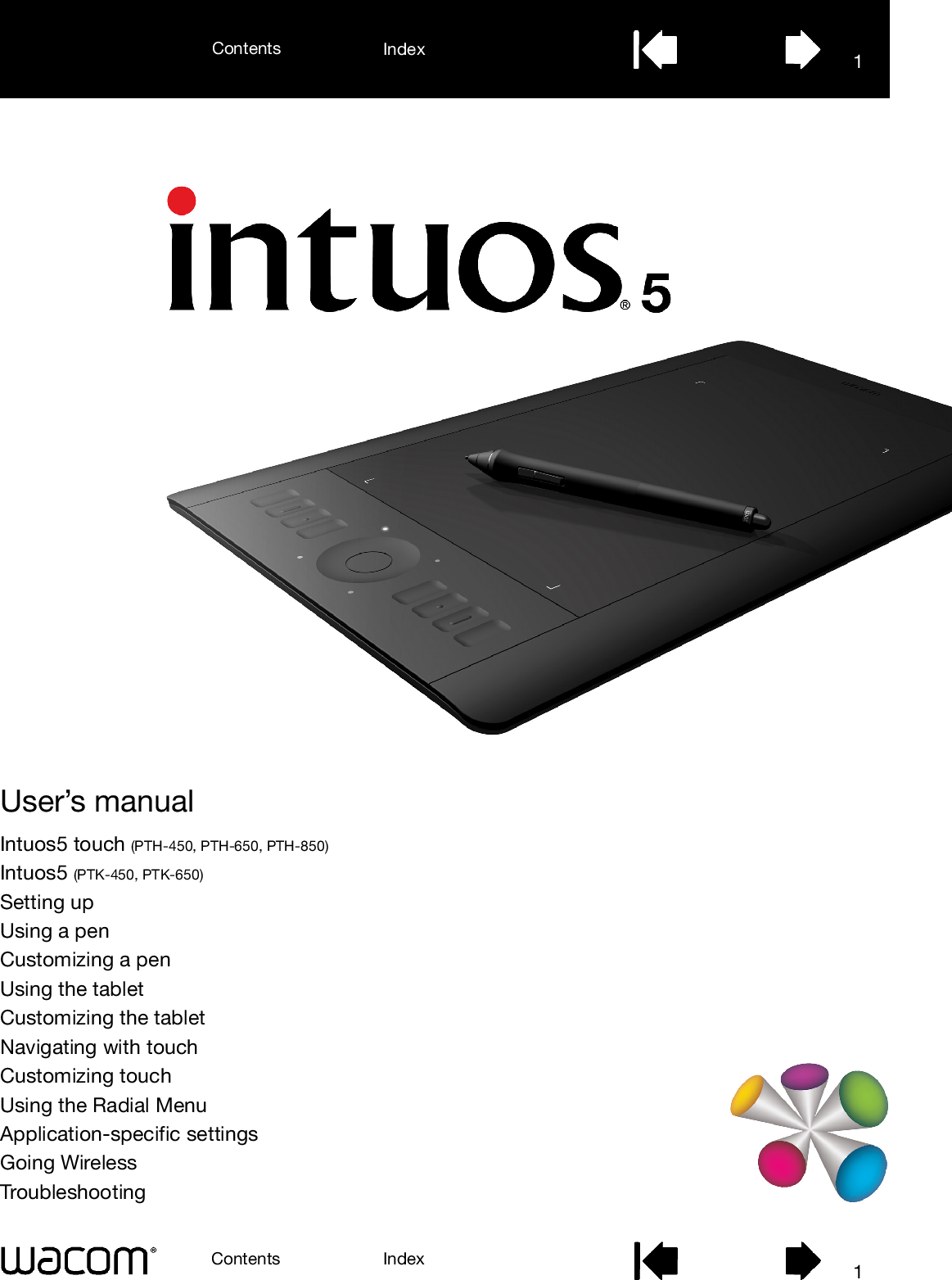 Wacom Pth Intuos User S Manual User To The Fef D C D Bbf Bdb