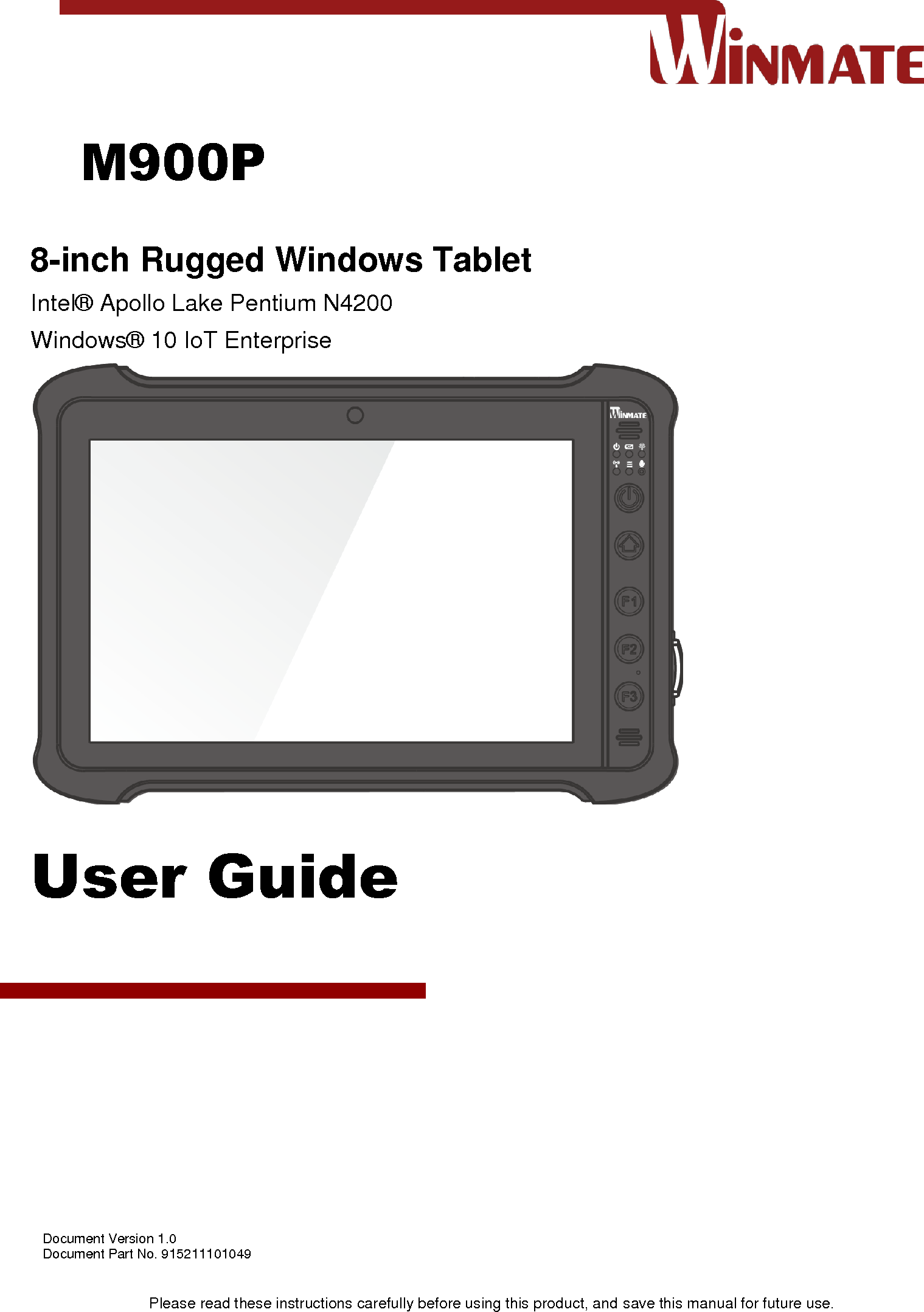 Winmate AC9260NGW Intel Wireless AC 9260 User Manual 8 Inch Rugged