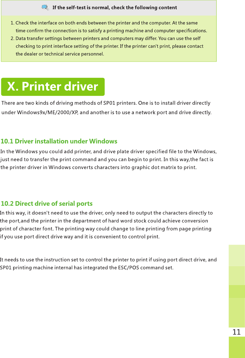 XIAMEN RONGTA TECHNOLOGY SP01 Thermal Receipt Printer User Manual