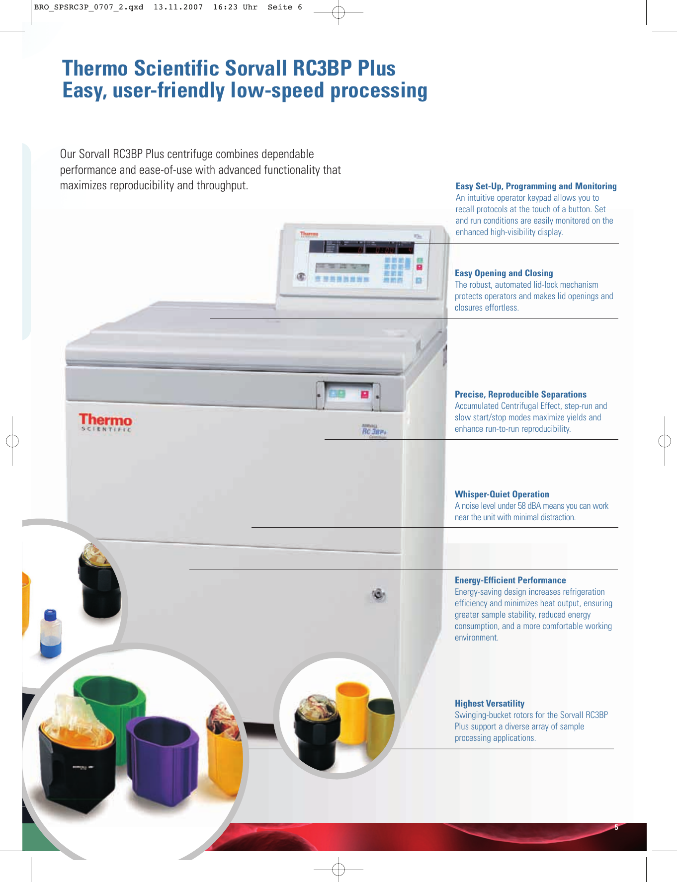 Page 5 of 8 - Sorvall RC3BP Plus Low-speed Centrifuge  1300