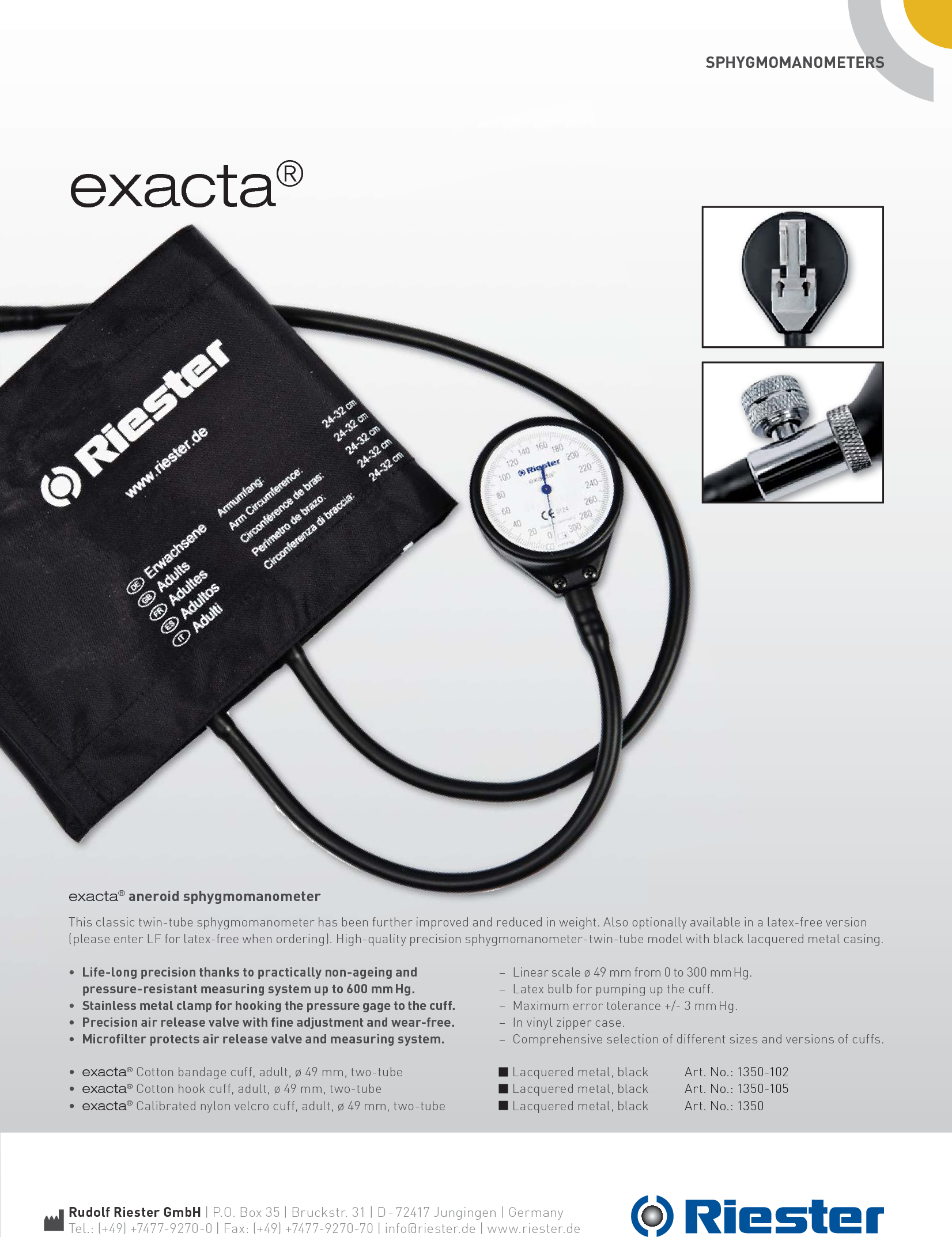 Page 1 of 2 - 360 2285 KB_exacta_KSG_ User Manual
