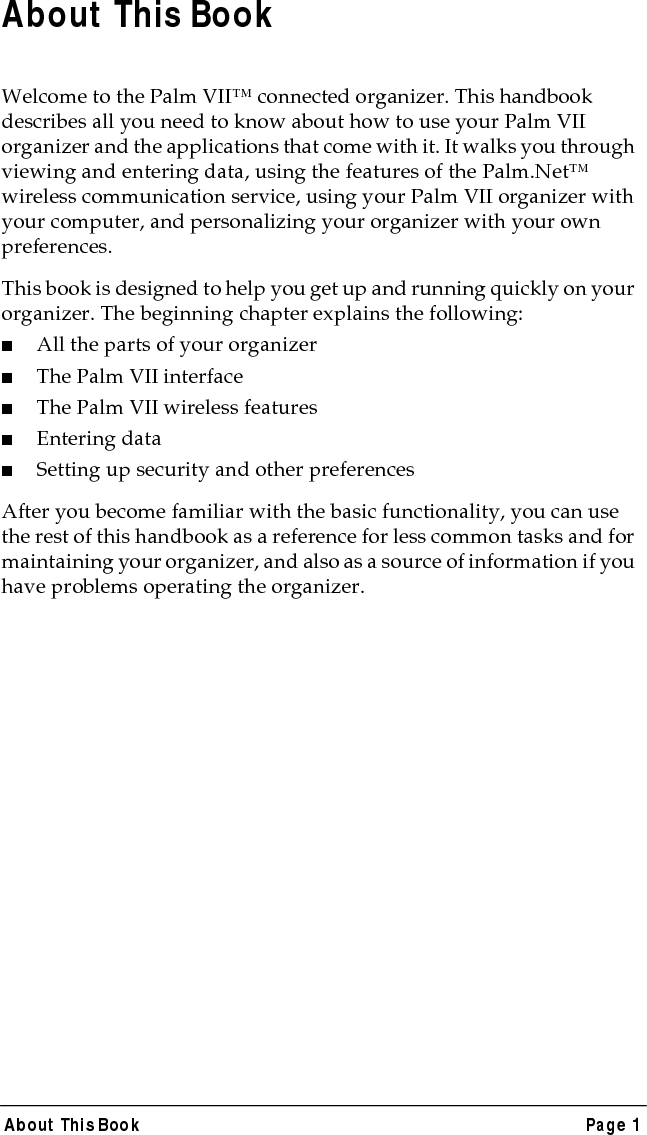 Page 2  About This Book