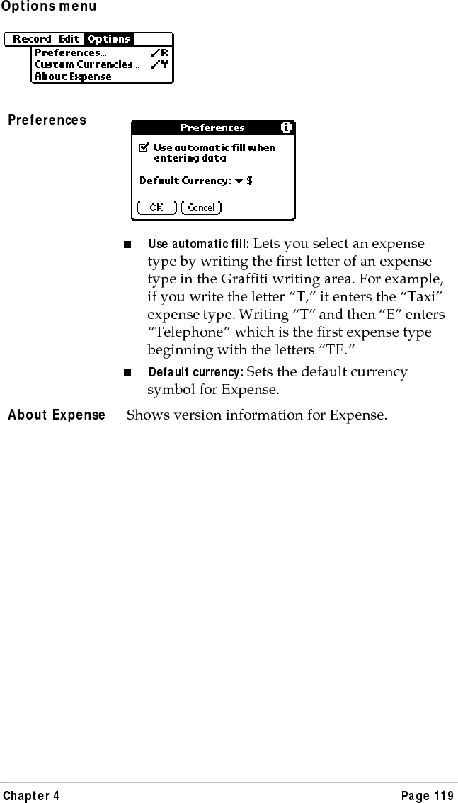 Page 120  Using Your Basic Applications