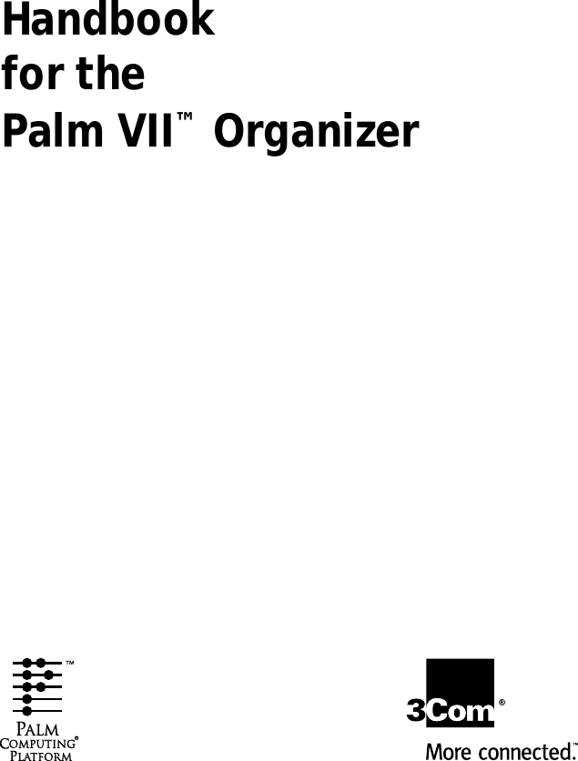 Handbookfor the Palm VII&trade; Organizer