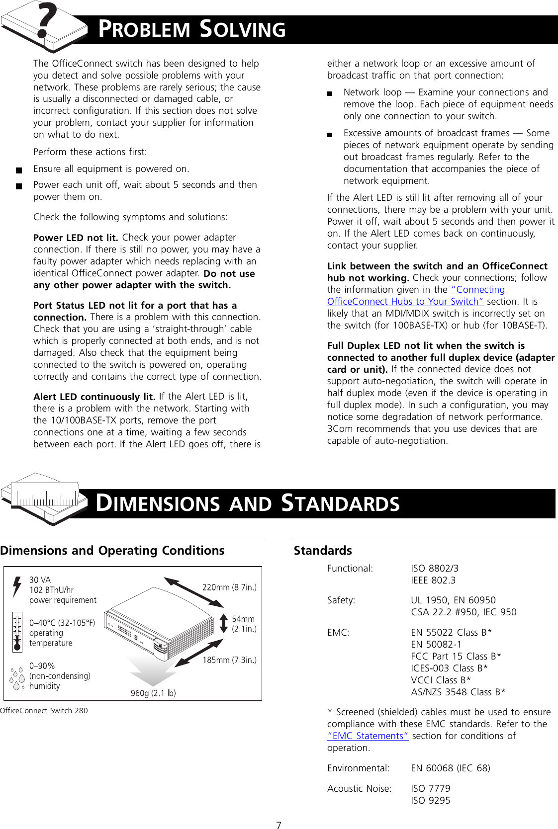 Page 7 of 8 - 3Com 3Com-3C16732-Owners-Manual- OfficeConnect Switch 280 User Guide  3com-3c16732-owners-manual