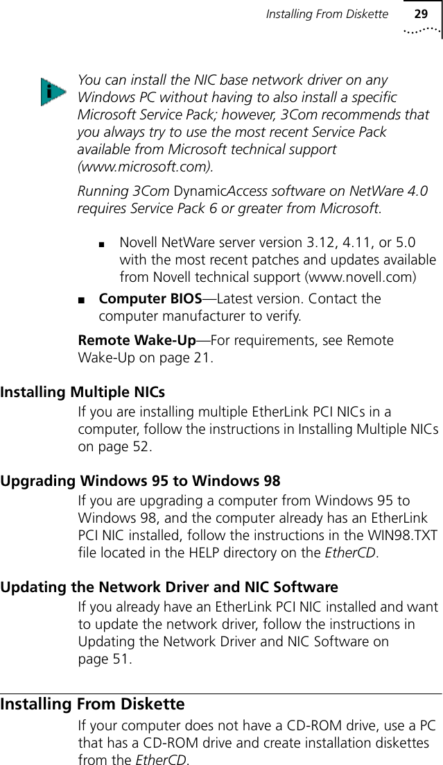 3Com 10/100 PCI NIC W/3XP (3CR990B-TX-M) Driver Download For Windows