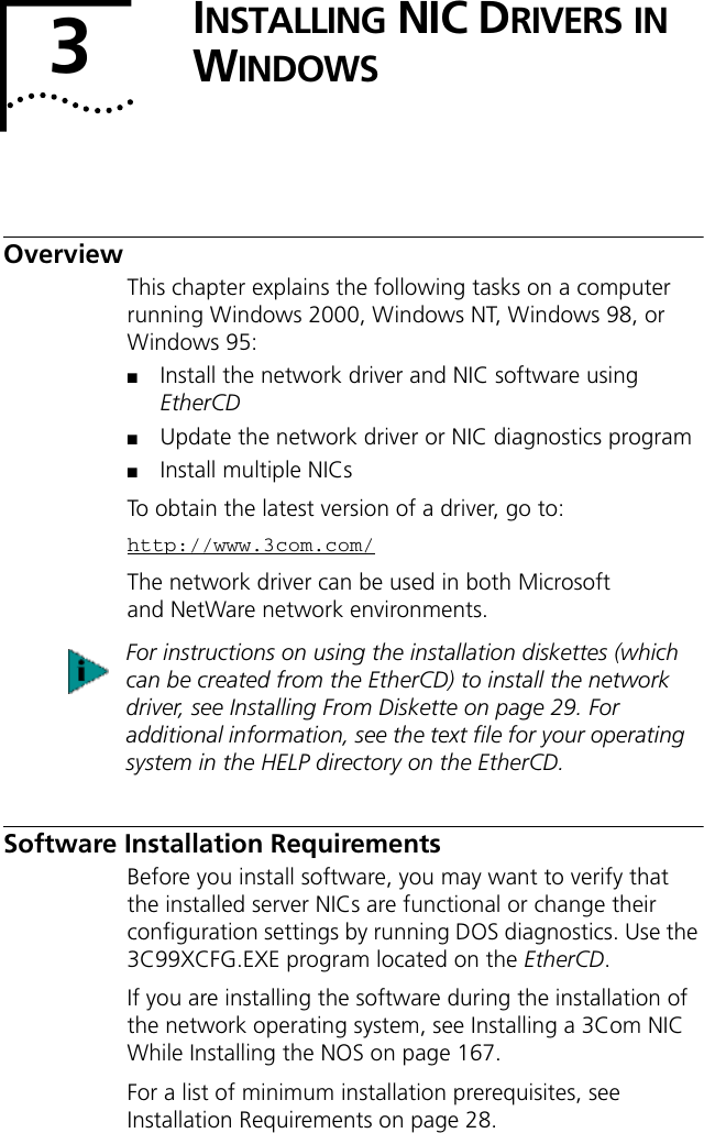 3Com 10/100 PCI Server NIC W/3XP (3CR990SVR97) Driver