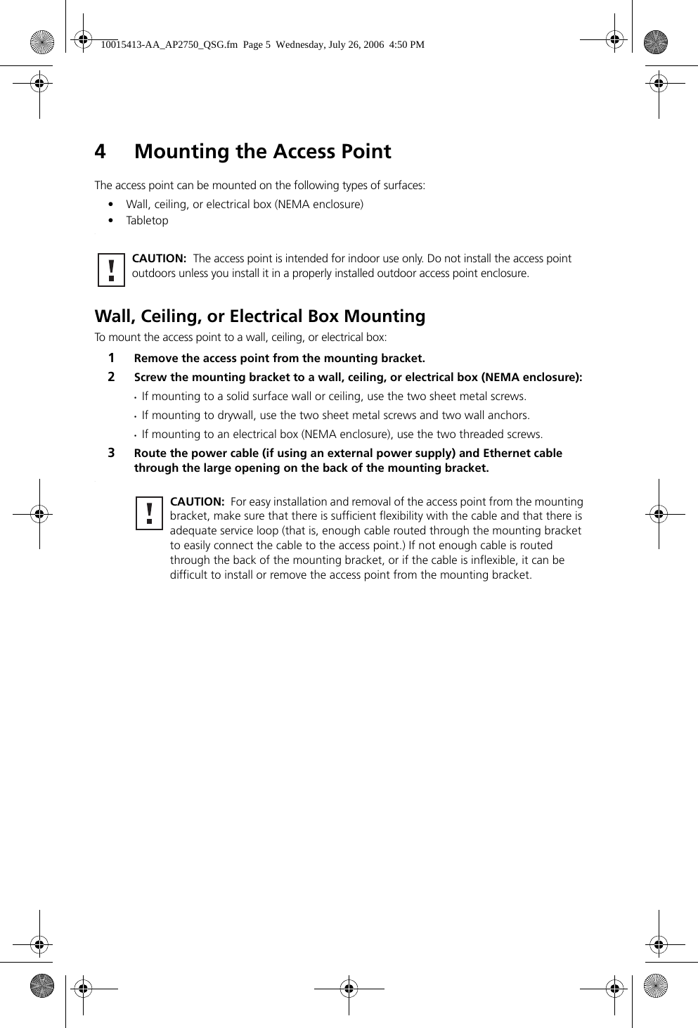 Page 5 of 8 - 3Com AP2750 Managed Access Point Quick Start Guide (10015413-AA) User Manual  To The Fba9cf1d-96b5-4e4a-90d4-0d2d9f1a56f7