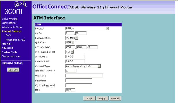 Linksys cable dsl router