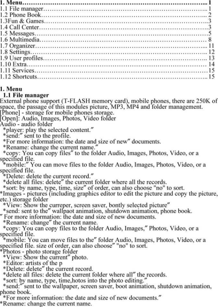Page 2 of 3Wolves Technology M2 Mobile Phone User Manual MTT A85                    2018 11 21