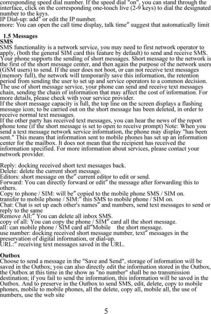 Page 6 of 3Wolves Technology M2 Mobile Phone User Manual MTT A85                    2018 11 21