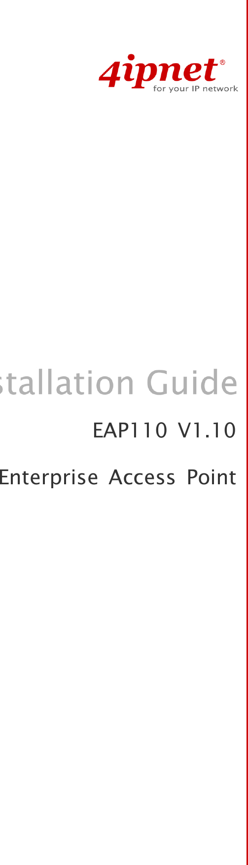   EAP110 V1.10 Enterprise Access Point 