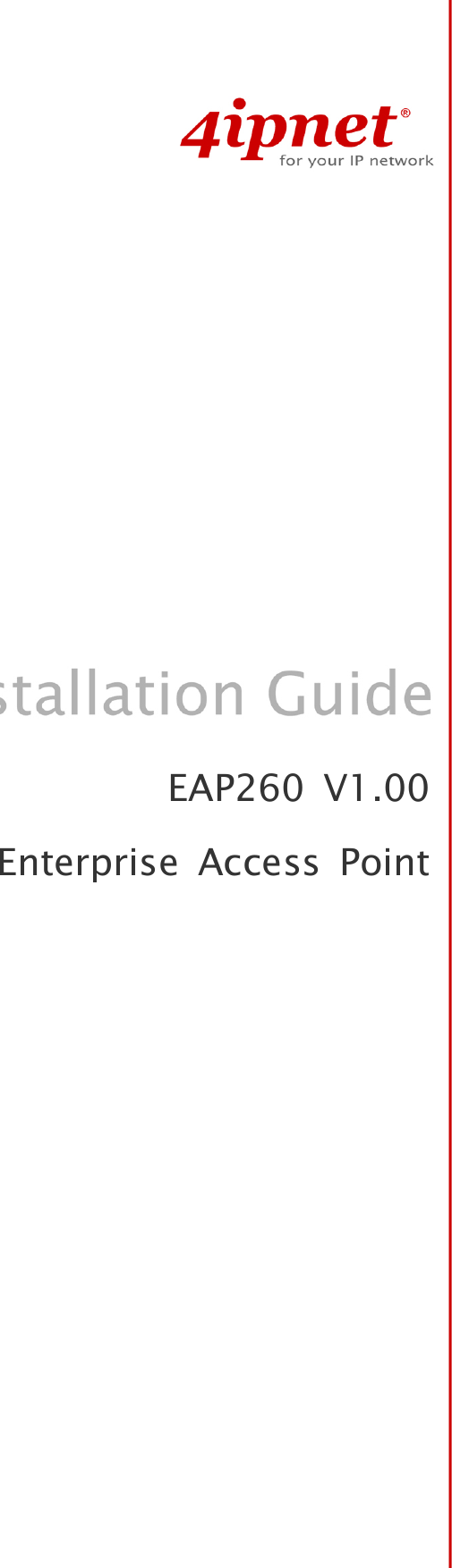  EAP260  V1.00 Enterprise  Access  Point 