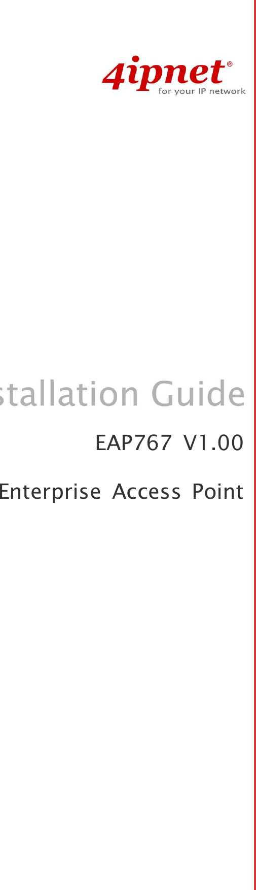   EAP767  V1.00 Enterprise  Access  Point 