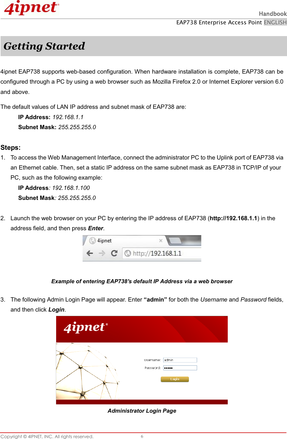 Page 11 of 4IPNET 170001 Enterprise Access Point User Manual QIG