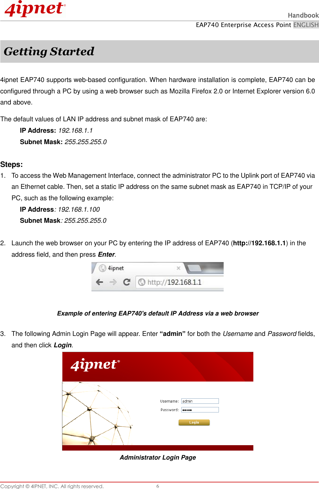 Page 11 of 4IPNET 180002 Enterprise Access Point User Manual QIG
