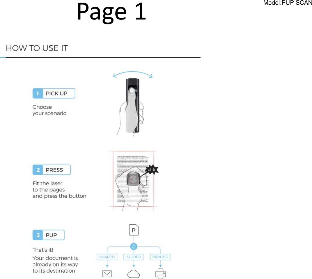 Page 1 Model:PUP SCAN