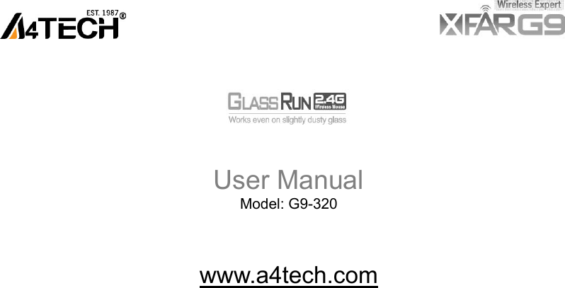                                                                                     User Manual Model: G9-320    www.a4tech.com        