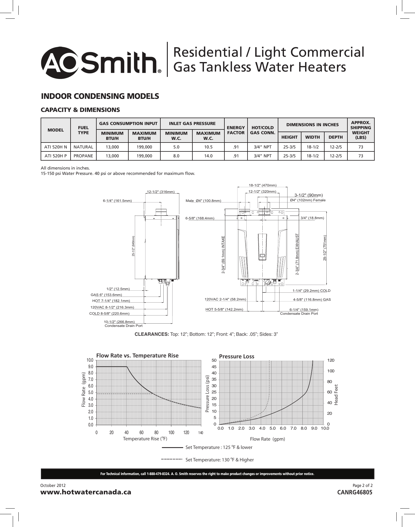 Page 2 of 2 - A-O-Smith A-O-Smith-Ati-540H-N-Technical-s-  A-o-smith-ati-540h-n-technical-s