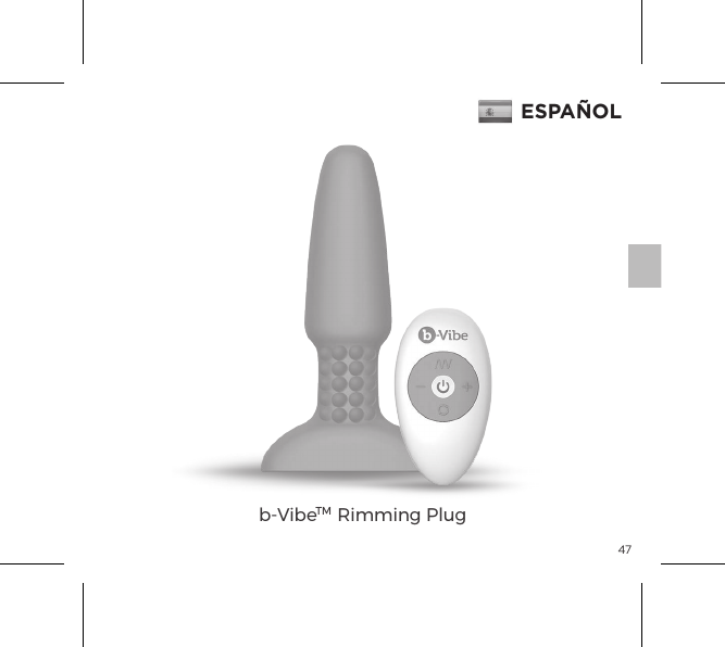 47b-VibeTM  Rimming PlugESPA&Ntilde;OL