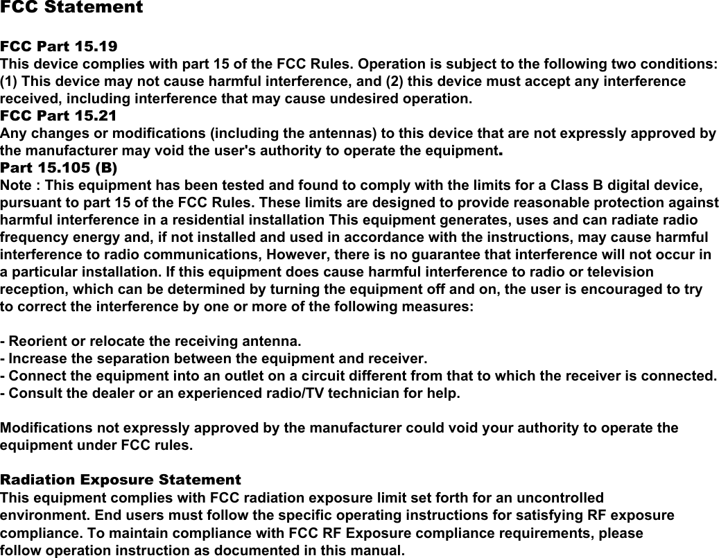 ABCO AUHS-3190-AM UWB WIRELESS USB DONGLE User Manual