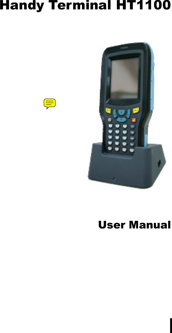 Handy Terminal HT1100User Manual