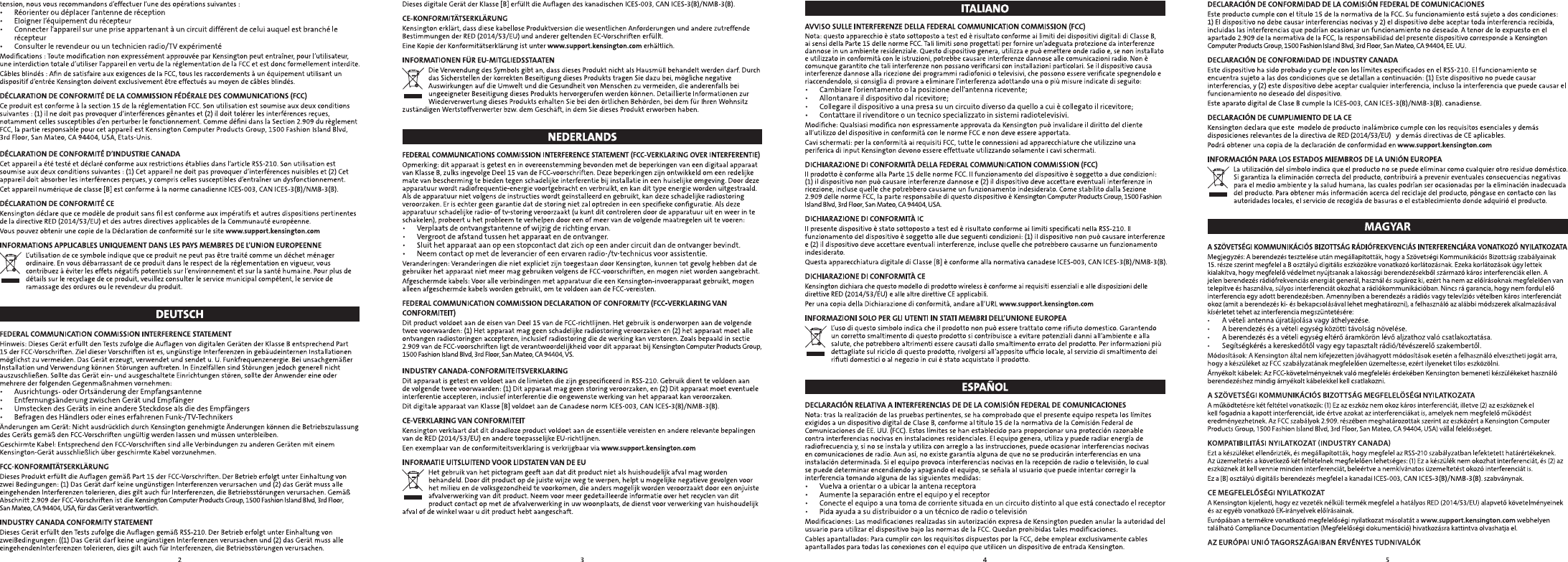 Page 4 of ACCO USA M01424-K Pro Fit Wireless Media Keyboard User Manual 15 M01424 K UserMan r1