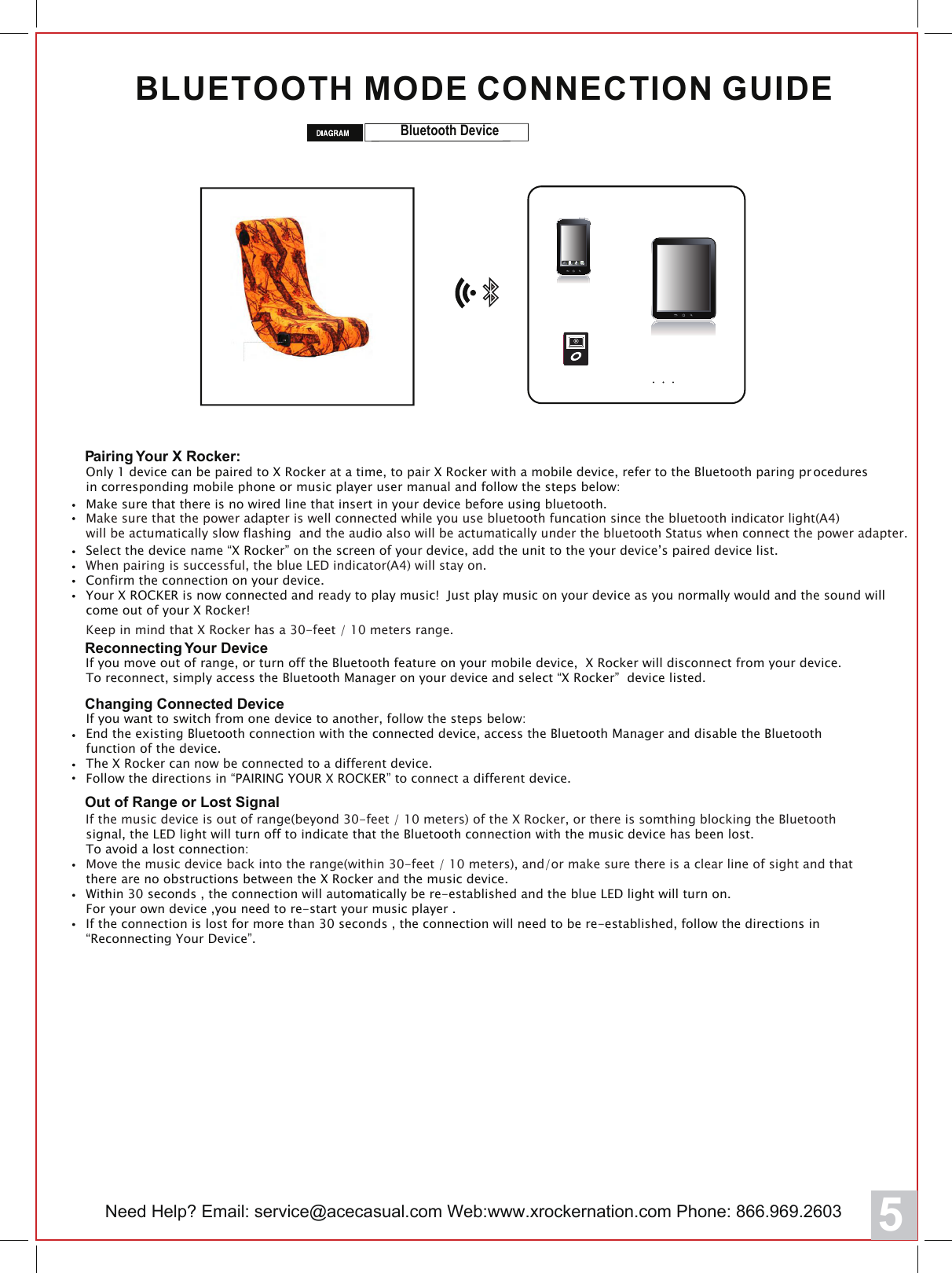 Page 5 of ACE BAYOU SPBT20 X ROCKER CHAIR User Manual Print