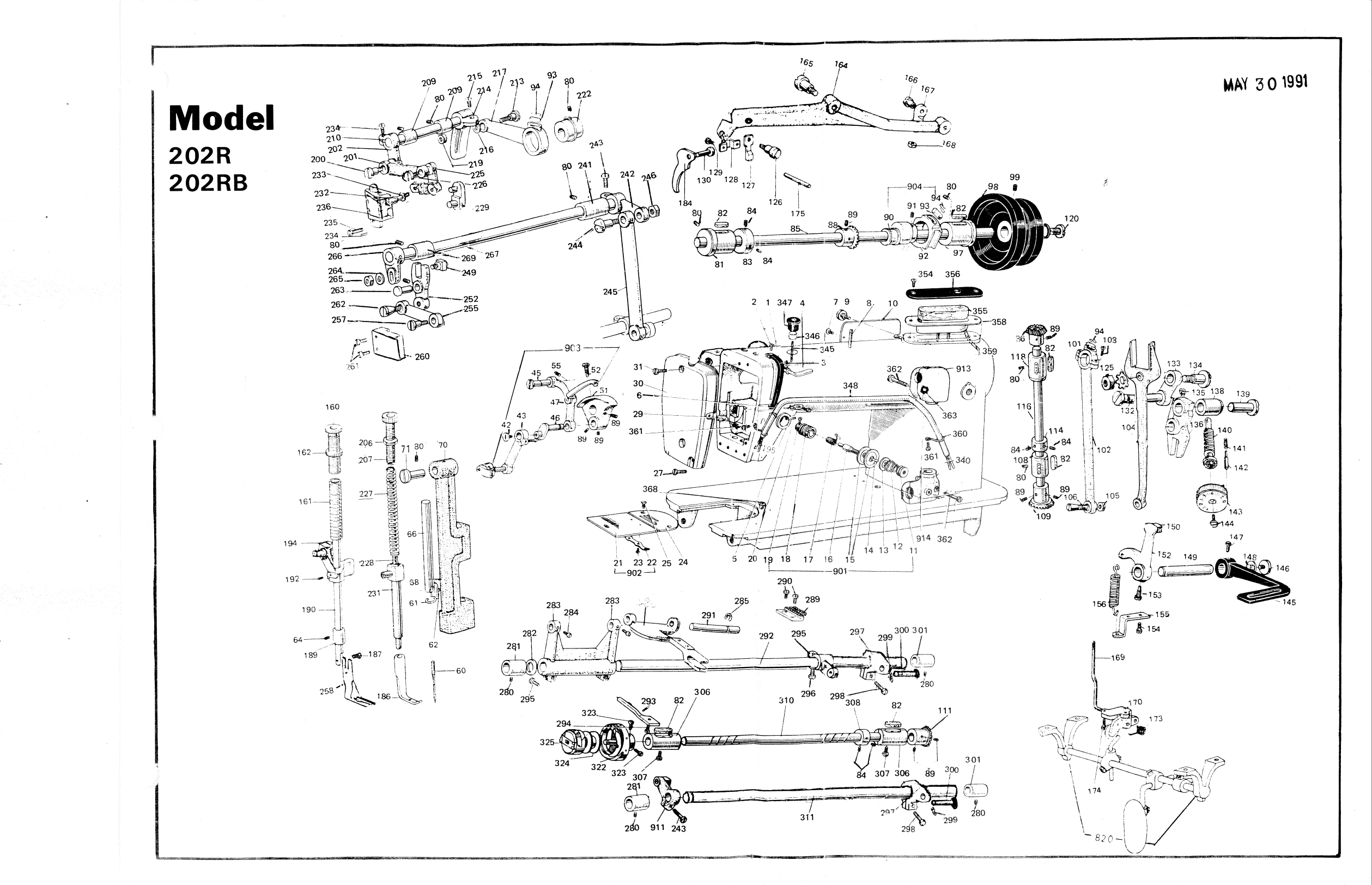 Page 1 of 2 - ACE&EASTMAN Consew 202Rb Parts Book Image To PDF Conversion Tools User Manual