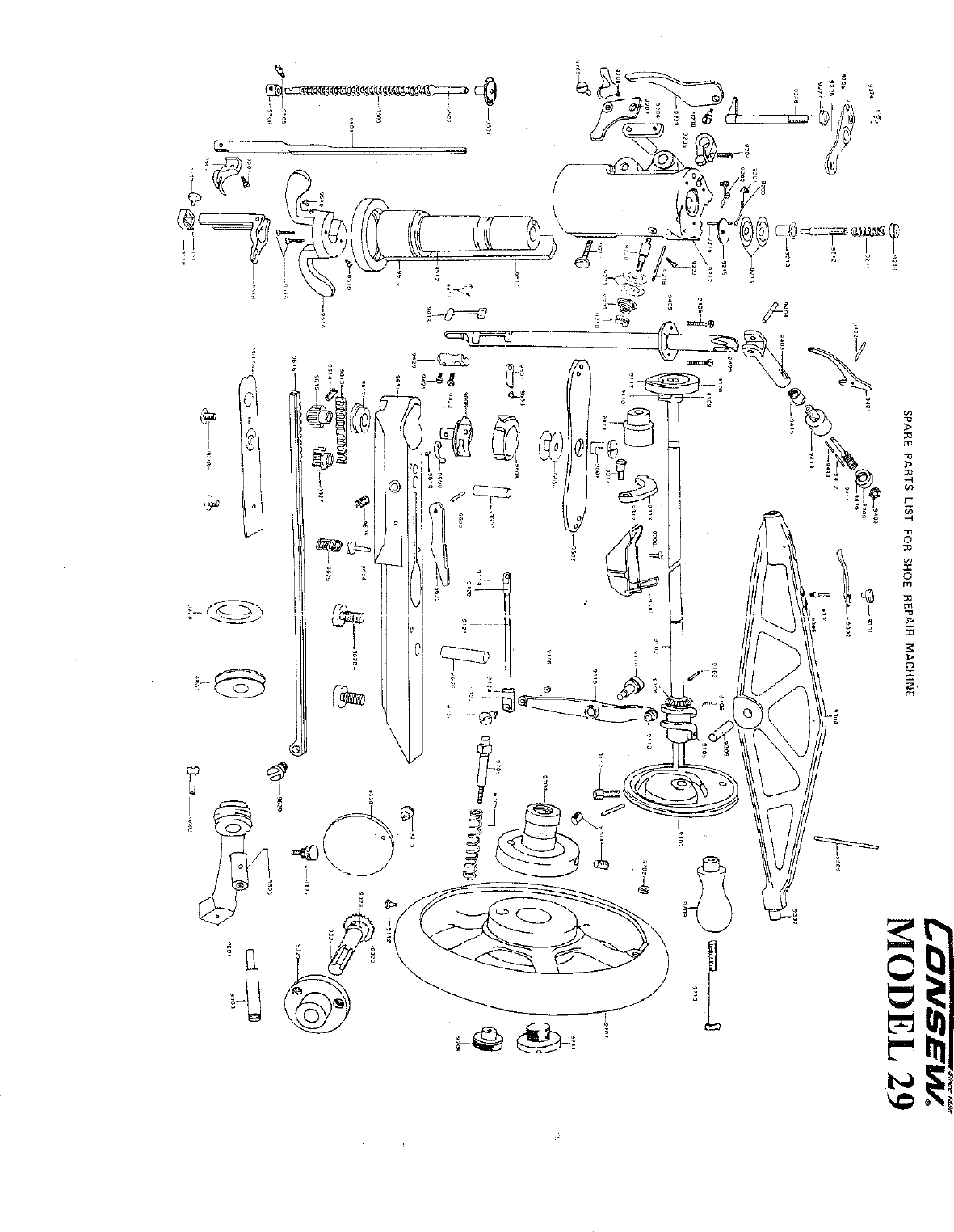 ACE&EASTMAN Consew 29 Parts Book User Manual