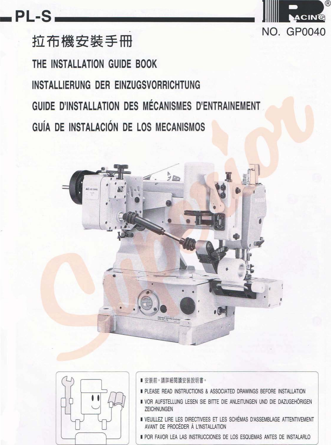 RACING PL S PARTS AND INSTRUCTIONS