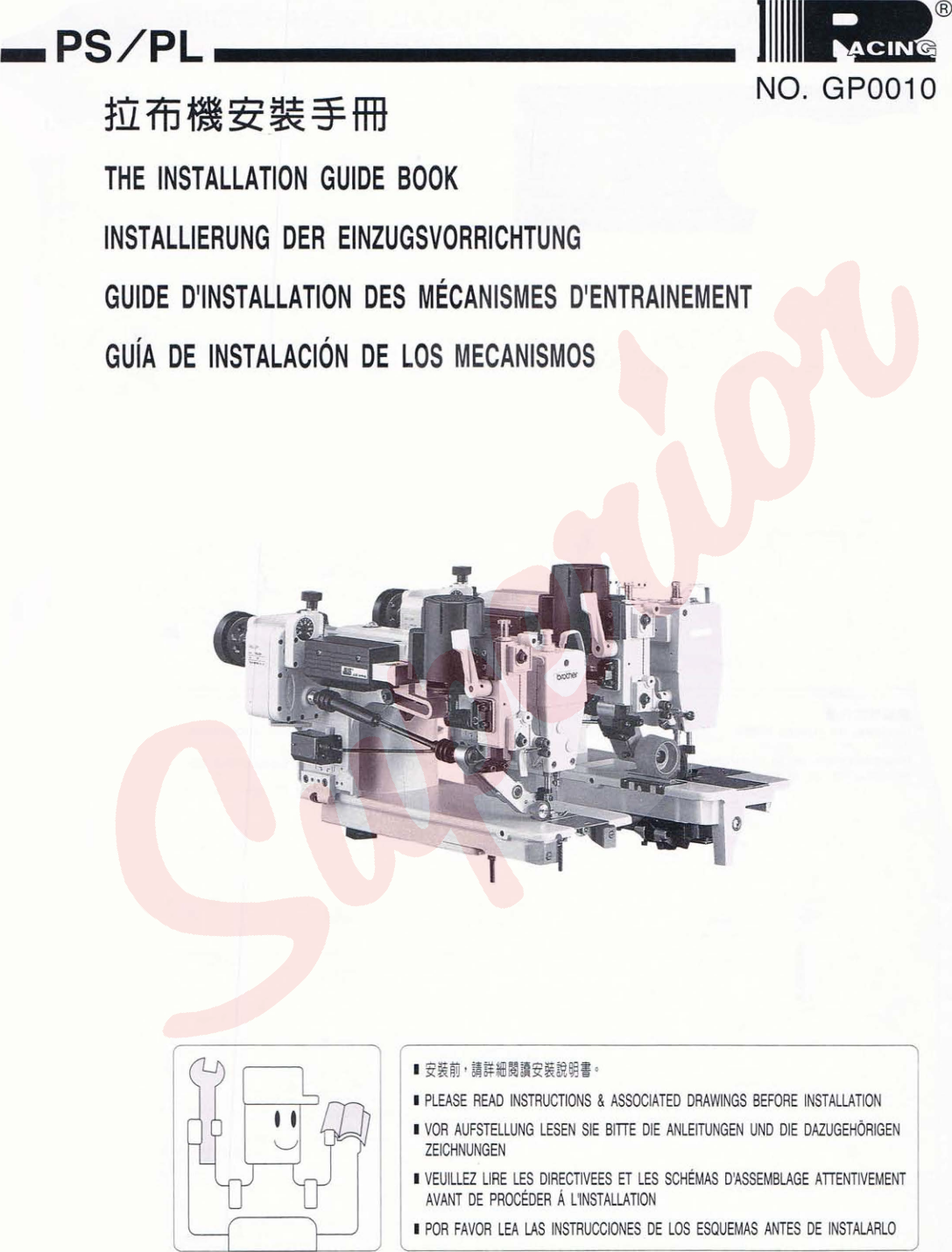 RACING PS & PL PARTS AND INSTRUCTIONS