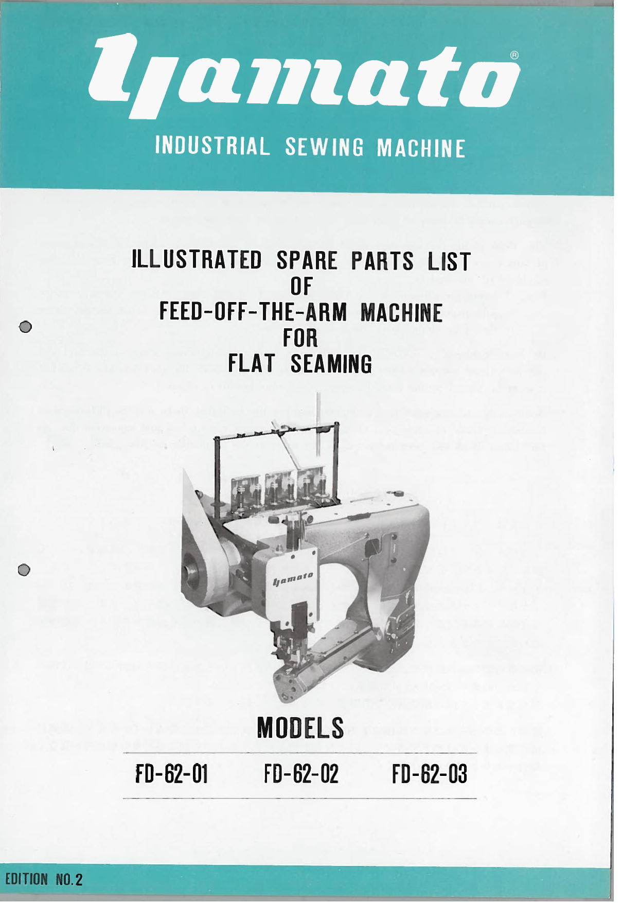YAMATO FD 62 01, 02, 03 PARTS BOOK