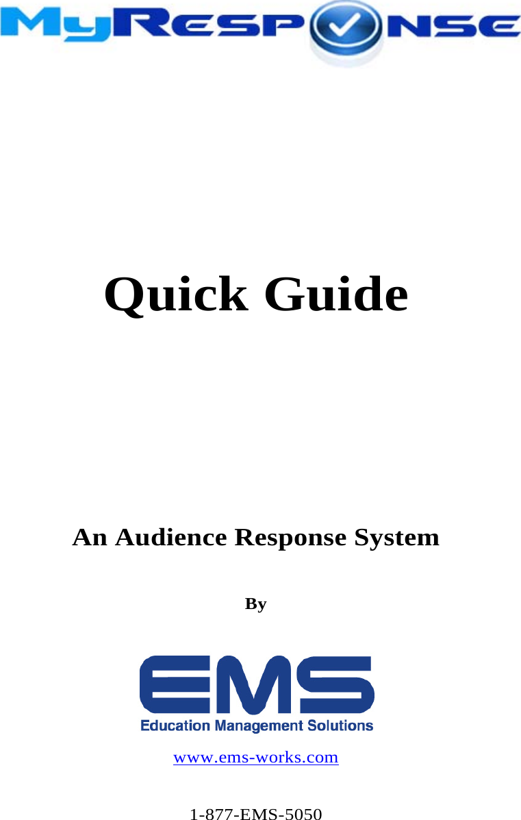 sblrf15 myresponse rf-15 user manual myresponse quick guide