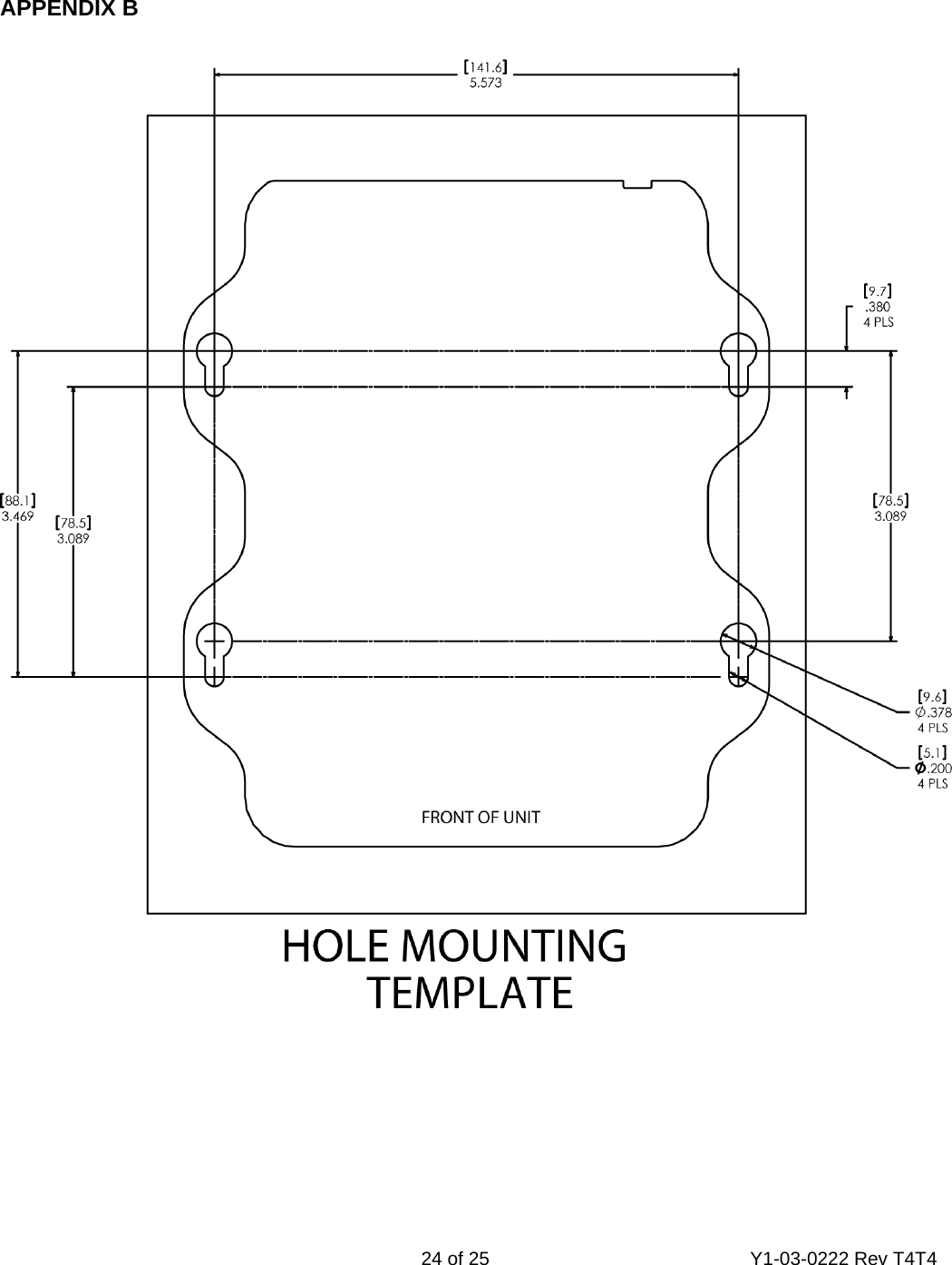    24 of 25  Y1-03-0222 Rev T4T4    APPENDIX B      