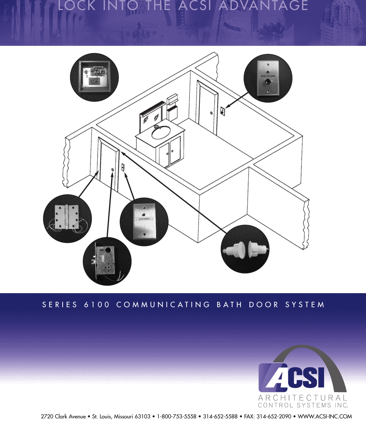 Page 2 of 4 - ACSI Comm. Bath Door System Catalog Series 6100 Communicating Comm
